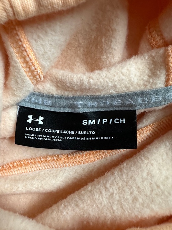Women’s Under Armour Light Peach Fleece Hoodie - Picture 4 of 5
